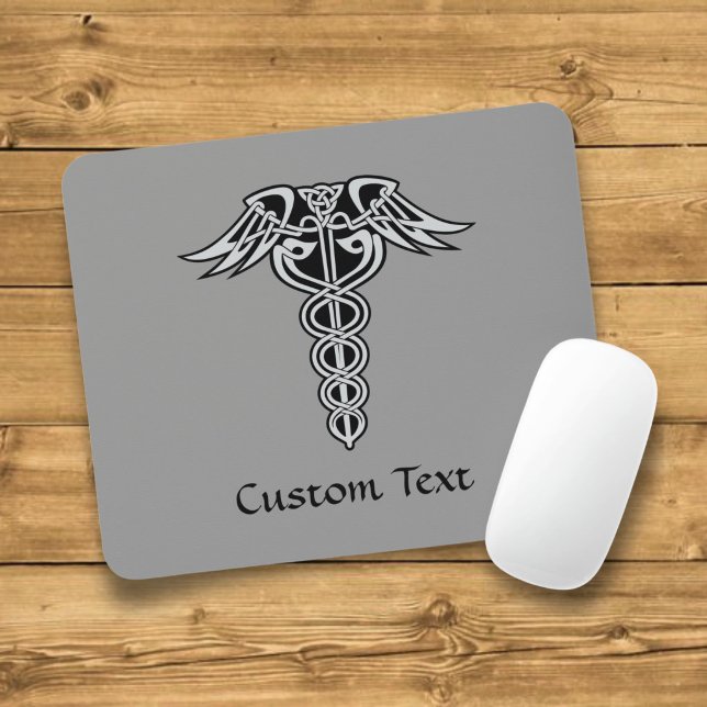 Celtic Knot Caduceus Mouse Pad (Creator Uploaded)