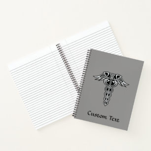 Celtic Knot Caduceus Notebook