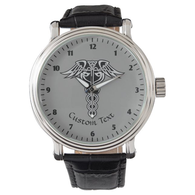 Celtic Knot Caduceus Watch (Front)