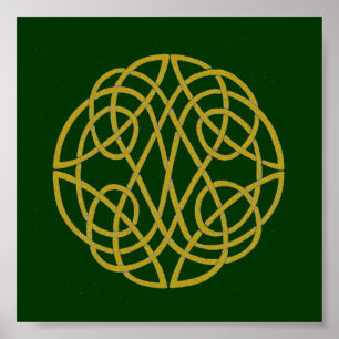 Celtic Knot Circle Poster