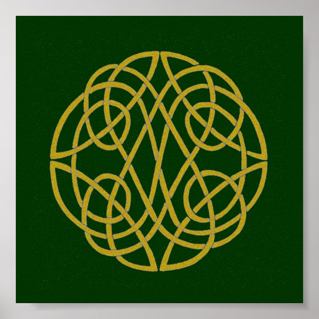Celtic Knot Circle Poster (Front)