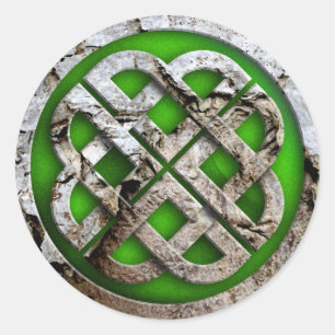 celtic knot classic round sticker