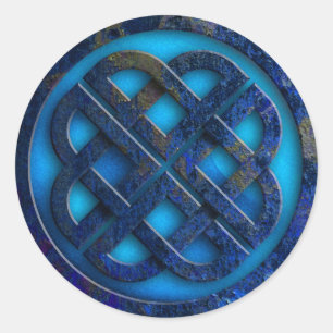 celtic knot classic round sticker