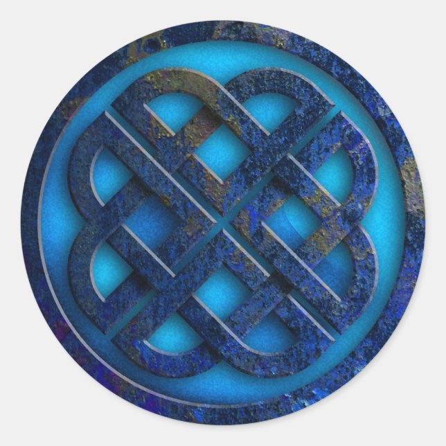 celtic knot classic round sticker (Front)