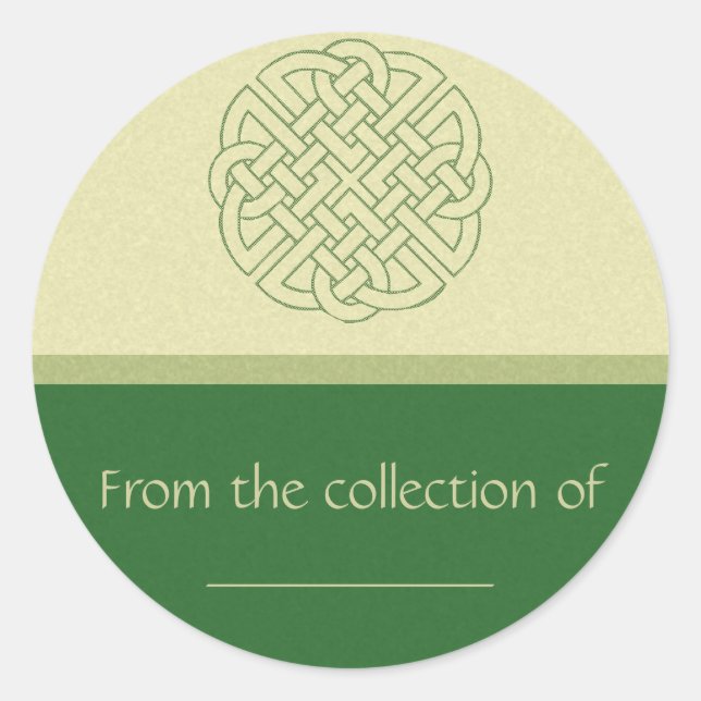 Celtic Knot Classic Round Sticker (Front)
