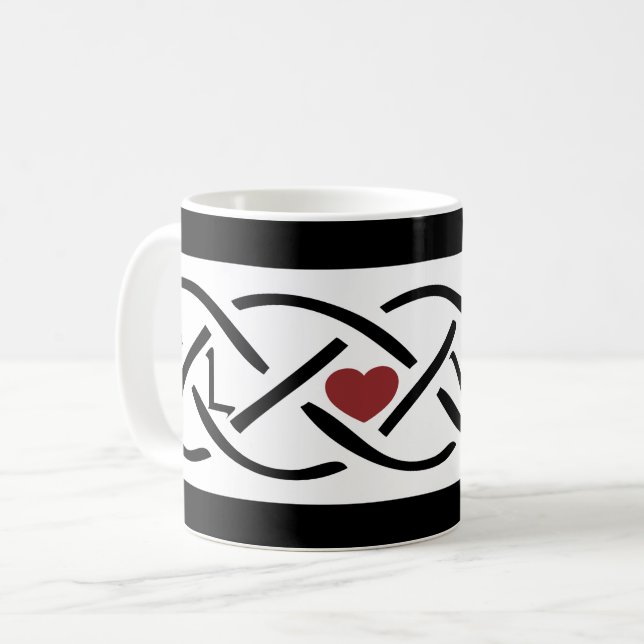 Celtic Knot Coffee Mug (Front Left)