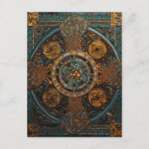 Celtic Knot Colourful Knotwork Postcard