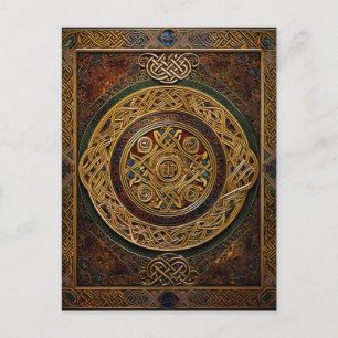 Celtic Knot Colourful Knotwork Postcard