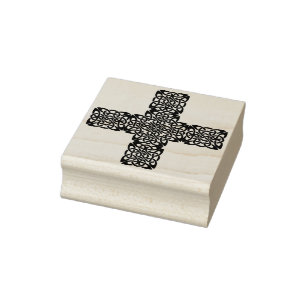 celtic knot cross art stamp