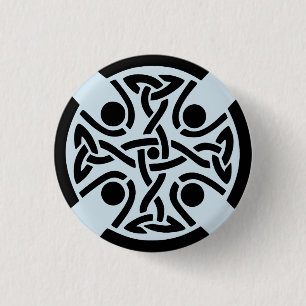 Celtic knot design Button
