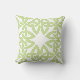 Celtic knot design throw pillow