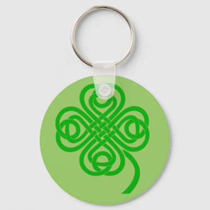 Celtic Knot four leaf clover Keychain