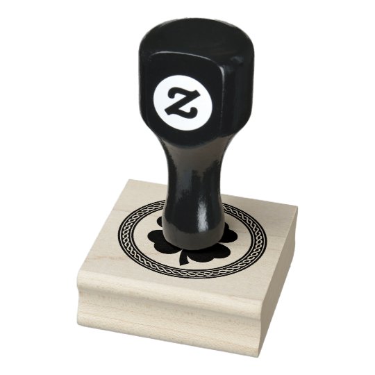 Celtic Knot Four Leaf Clover Stamp