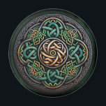 Celtic Knot Green Gold Knotwork Magnet<br><div class="desc">Celtic Knot Green Gold Knotwork</div>