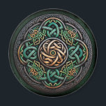Celtic Knot Green Gold Knotwork Magnet<br><div class="desc">Celtic Knot Green Gold Knotwork</div>