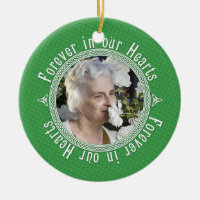 Celtic Knot Green Irish Memorial Photo Christmas