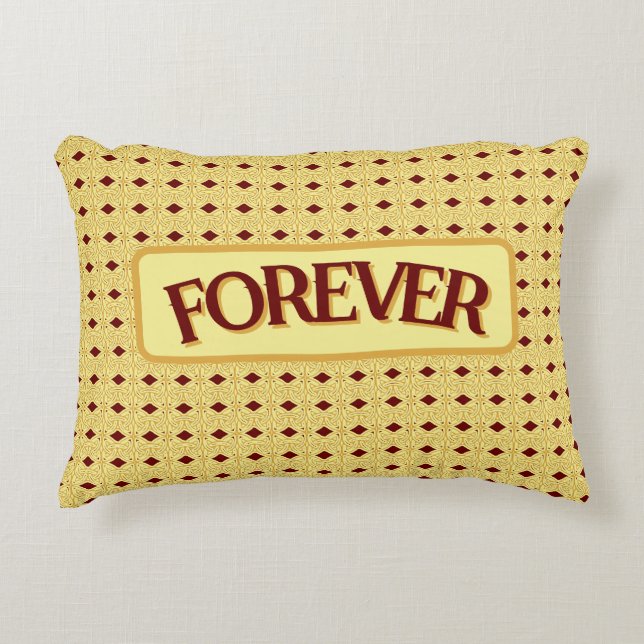 Celtic knot in gold accent pillow (Front)