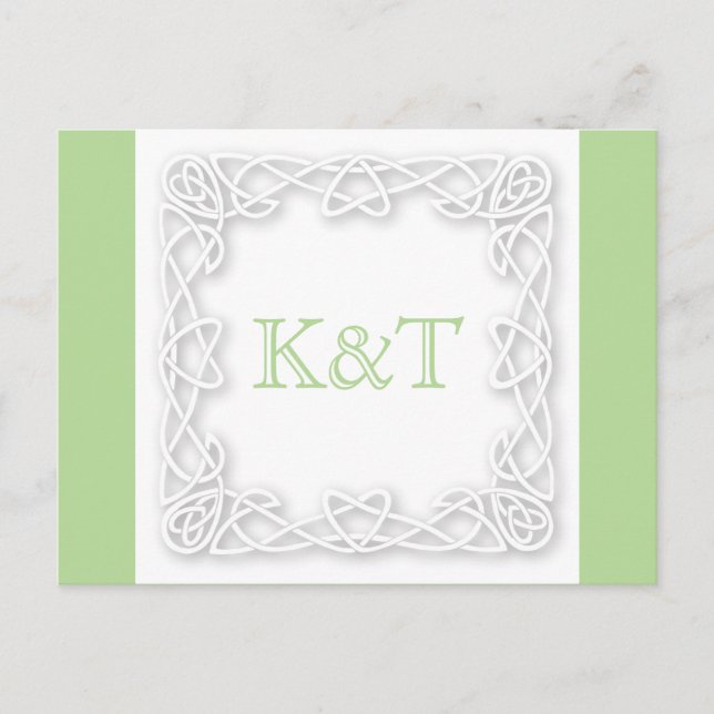 Celtic Knot Initials - RSVP Postcard (Front)