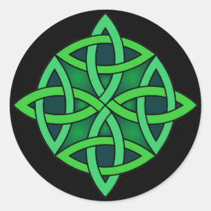 celtic knot ireland ancient symbol pagan irish gre classic round sticker