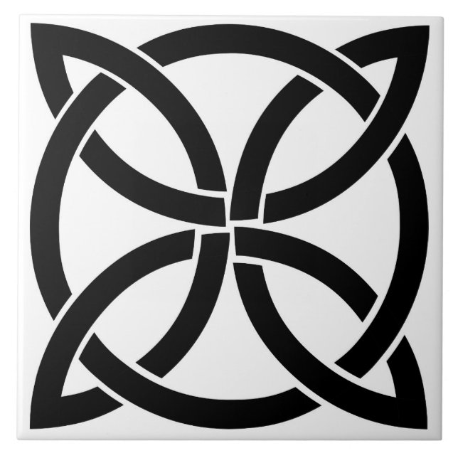 celtic knot ireland ancient symbol pagan irish tile (Front)