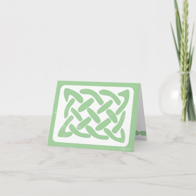Celtic Knot Irish thank you note card 3991 (Front)