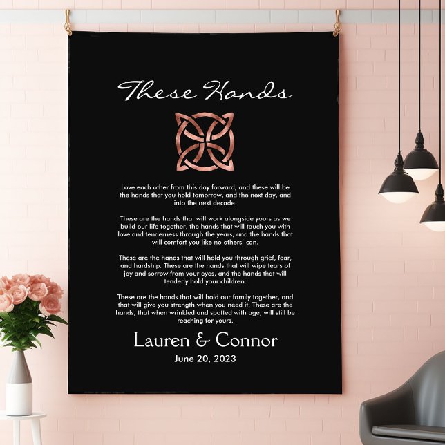 Celtic Knot Irish Wedding Keepsake Handfasting Tapestry (Celtic Knot Irish Wedding Keepsake)