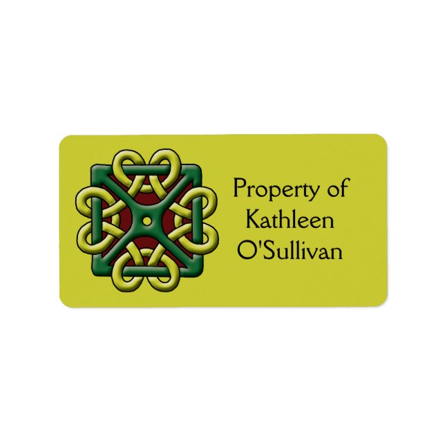 Celtic Knot Label (Front)