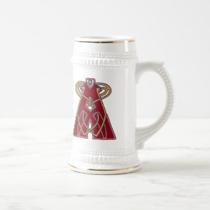 Celtic Knot letter initial monogram A Beer Stein