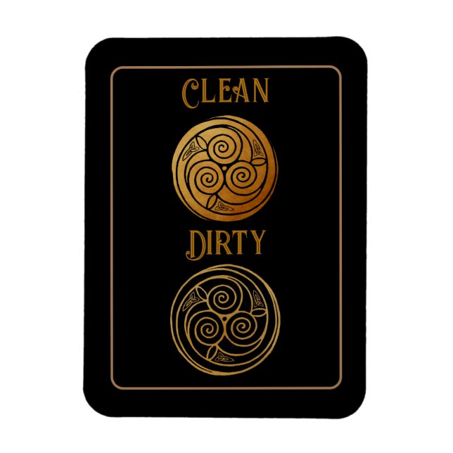 Celtic Knot Mandala Dishwasher Magnet (Vertical)