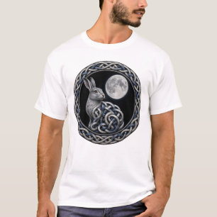 Celtic Knot Moon-Gazing Hare T-Shirt
