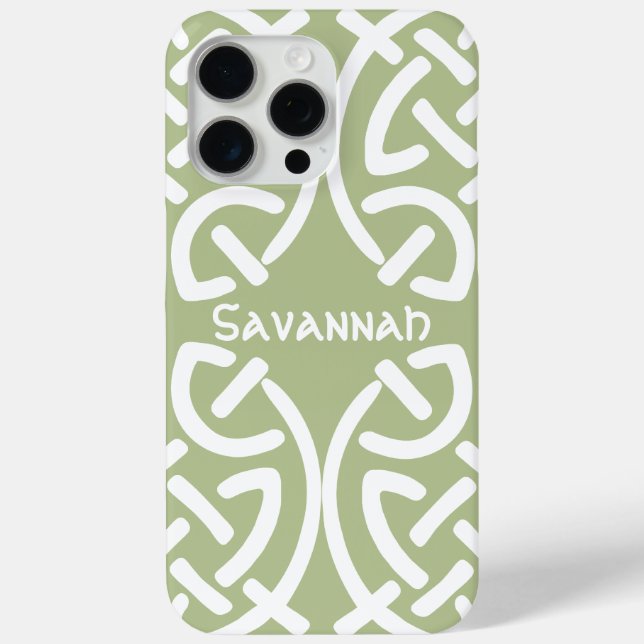 Celtic Knot Pattern Any Colour Personalized Case-Mate iPhone Case (Back)
