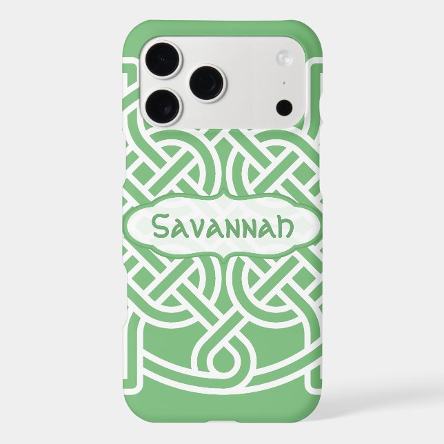 Celtic Knot Pattern Any Colour Personalized iPhone (Back)