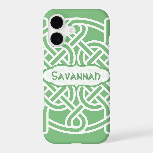Celtic Knot Pattern Any Colour Personalized iPhone (Back)