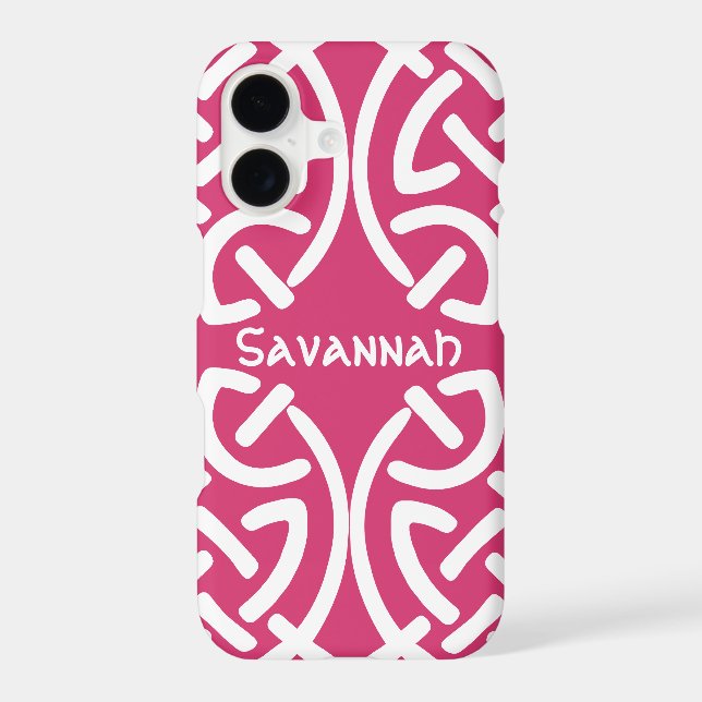 Celtic Knot Pattern Any Colour Personalized iPhone (Back)
