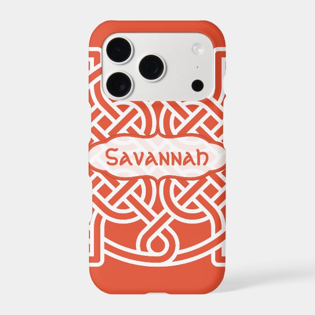 Celtic Knot Pattern Any Colour Personalized iPhone (Back)
