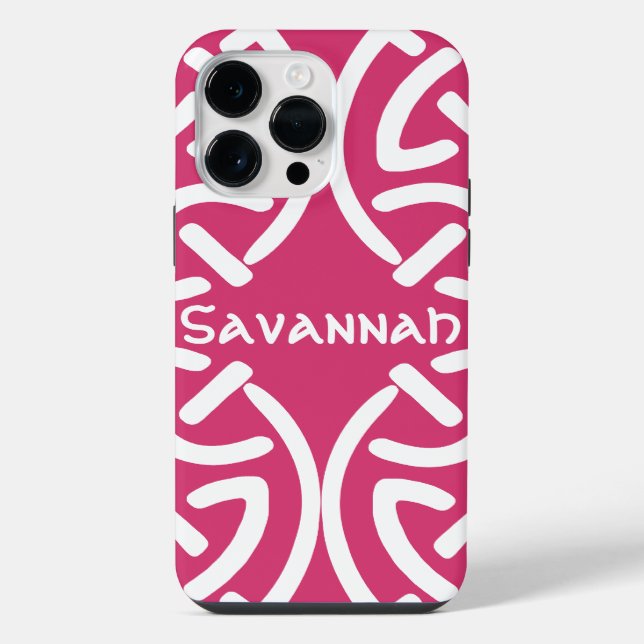 Celtic Knot Pattern Any Colour Personalized iPhone Case (Back)