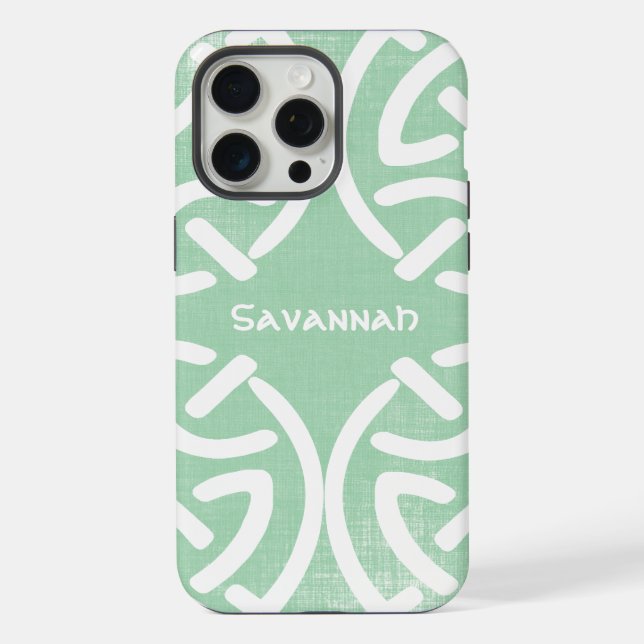 Celtic Knot Pattern Any Colour Personalized iPhone Case (Back)