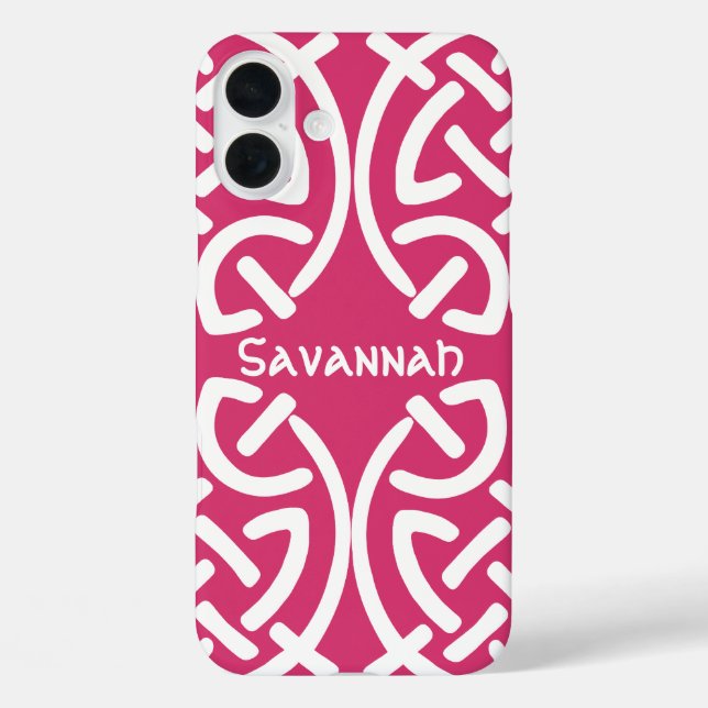 Celtic Knot Pattern Any Colour Personalized iPhone Case-Mate iPhone Case (Back)
