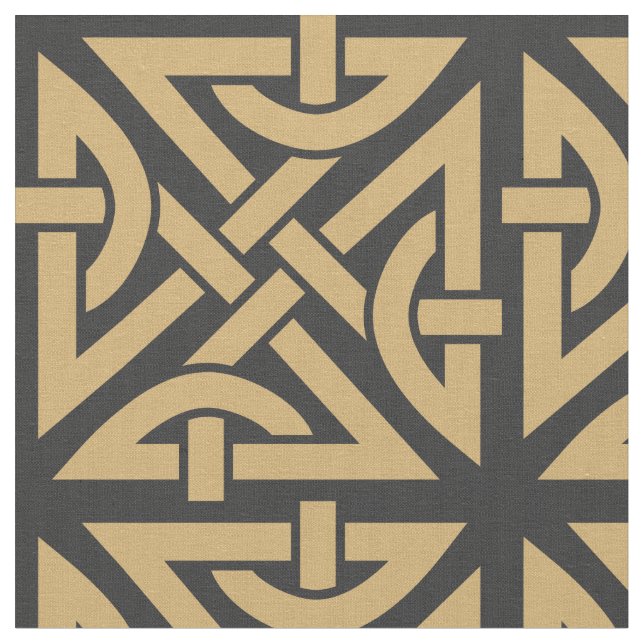 Celtic Knot Pattern Fabric (Close Up)