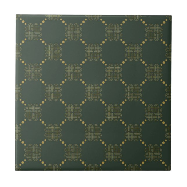 Celtic Knot Pattern Tile (Front)