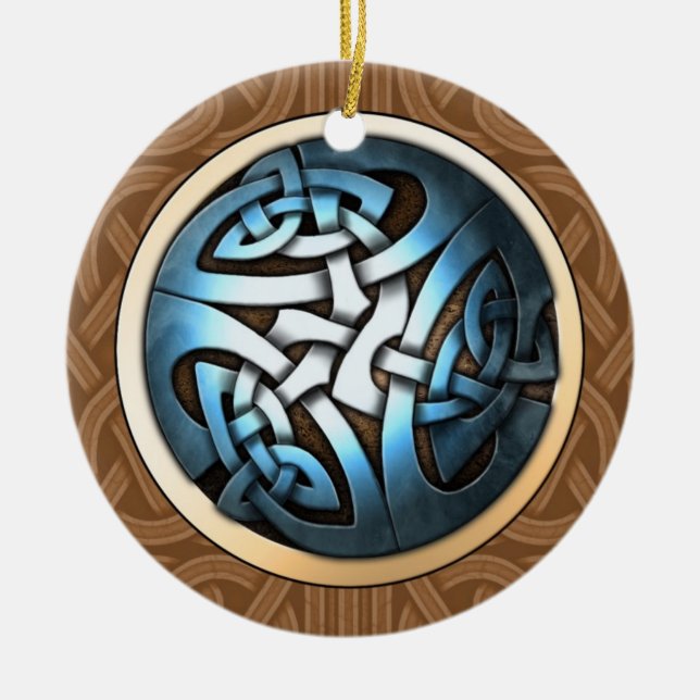 Celtic Knot Pendant/Ornament Ceramic Ornament (Front)