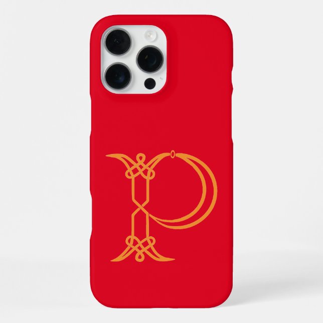Celtic Knot Personalised P iPhone Case (Back)