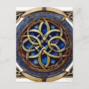 Celtic knot postcard