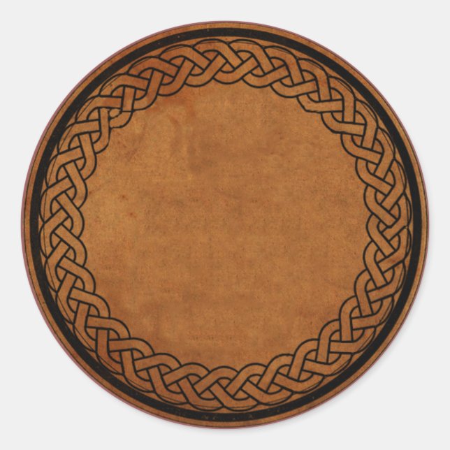 CELTIC KNOT Round Apothecary Label Sticker (Front)