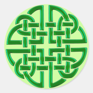 Celtic Knot (Round Stickers) Classic Round Sticker