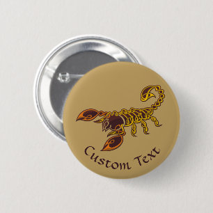 Celtic Knot Scorpion 2 Inch Round Button