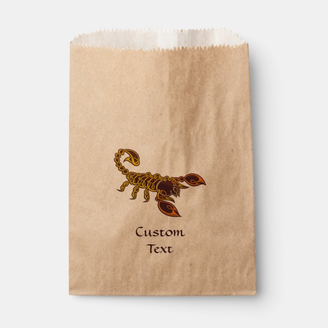 Celtic Knot Scorpion Favour Bag (Front)