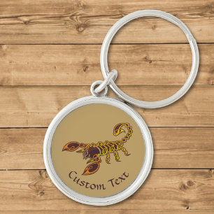 Celtic Knot Scorpion Keychain
