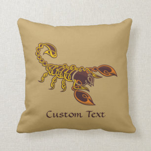 Celtic Knot Scorpion Throw Pillow