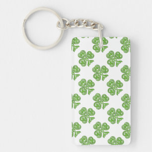 Celtic Knot Shamrock Keychain